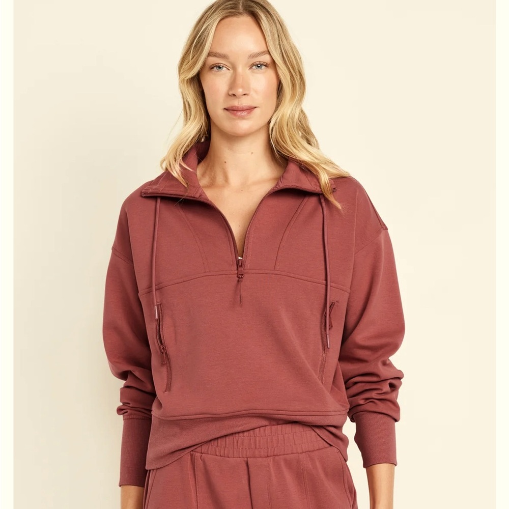 Old Navy GUC Size 2X Dynamic Fleece Half Zip Pullover Top